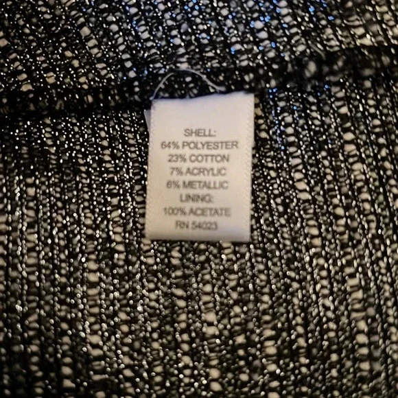 Banana Republic Tweed Metallic Ruffled Gray Skirt - Picture 6 of 6